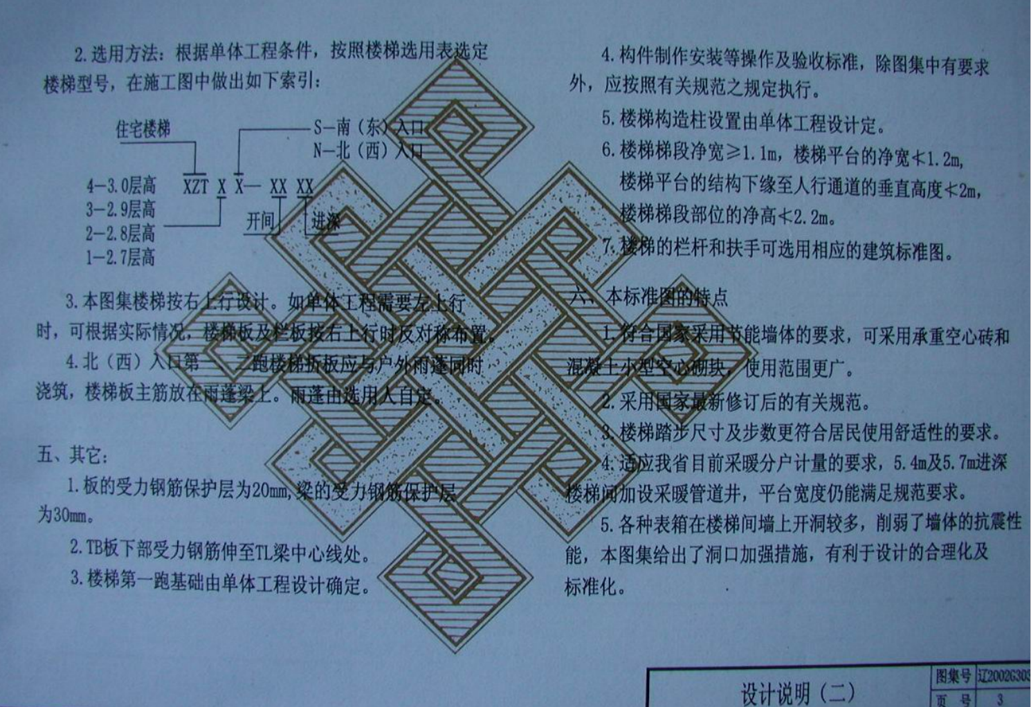 遼2002G303 鋼筋混凝土現(xiàn)澆板式住宅樓梯