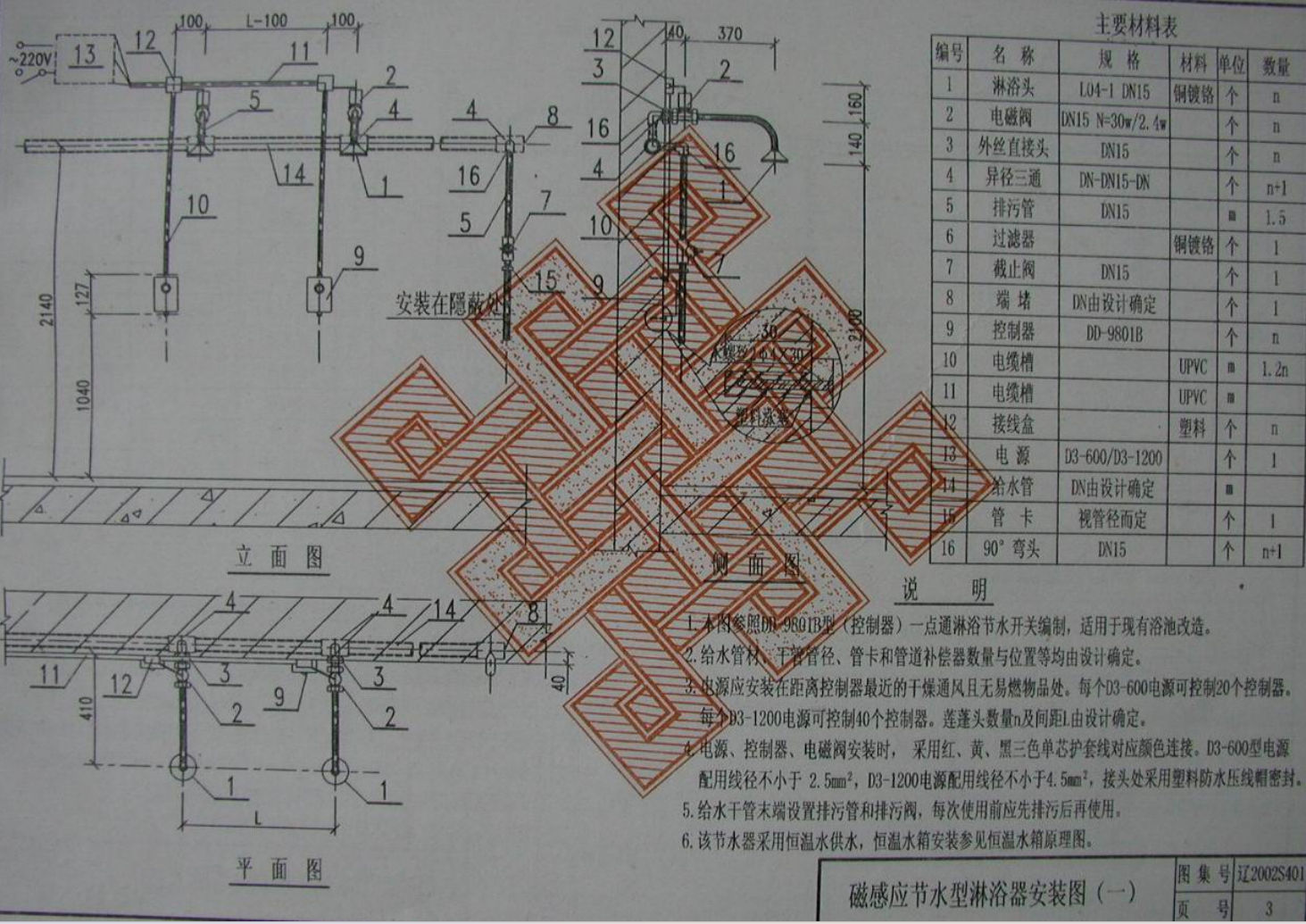 遼2002S401 節(jié)水型衛(wèi)生器具安裝圖(一)