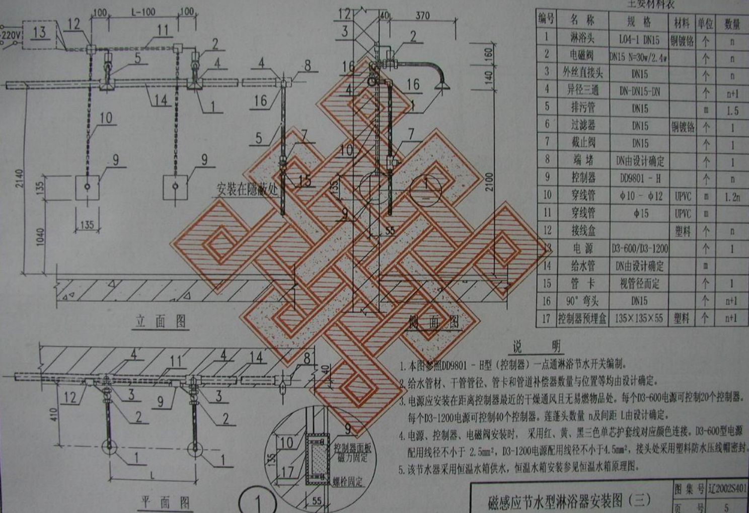 遼2002S401 節(jié)水型衛(wèi)生器具安裝圖(一)