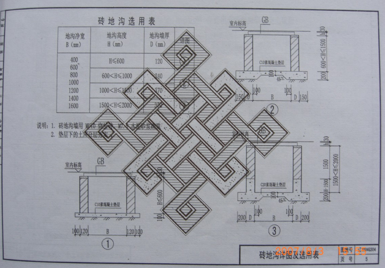 遼2004G304 室內外地溝