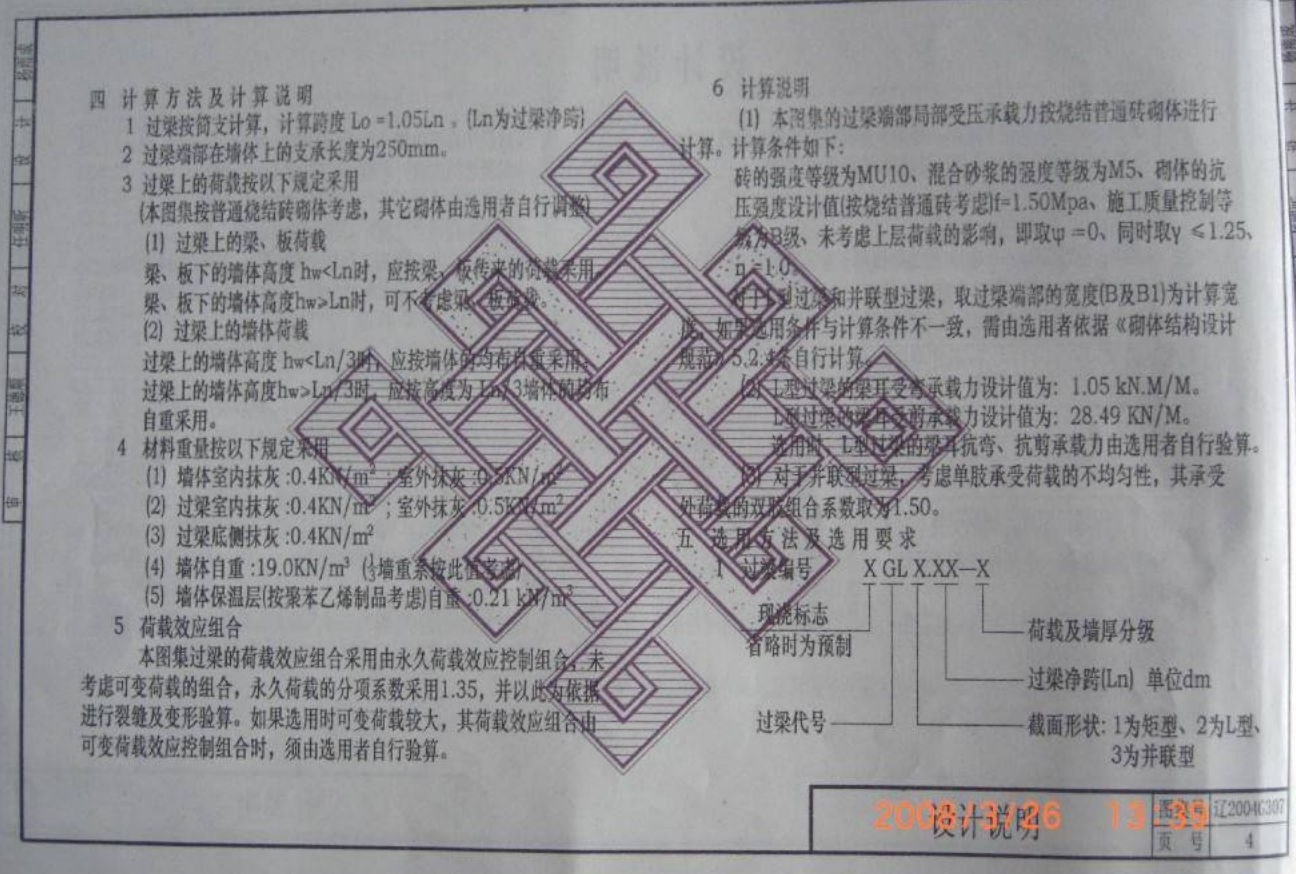 遼2004G307 鋼筋混凝土過梁