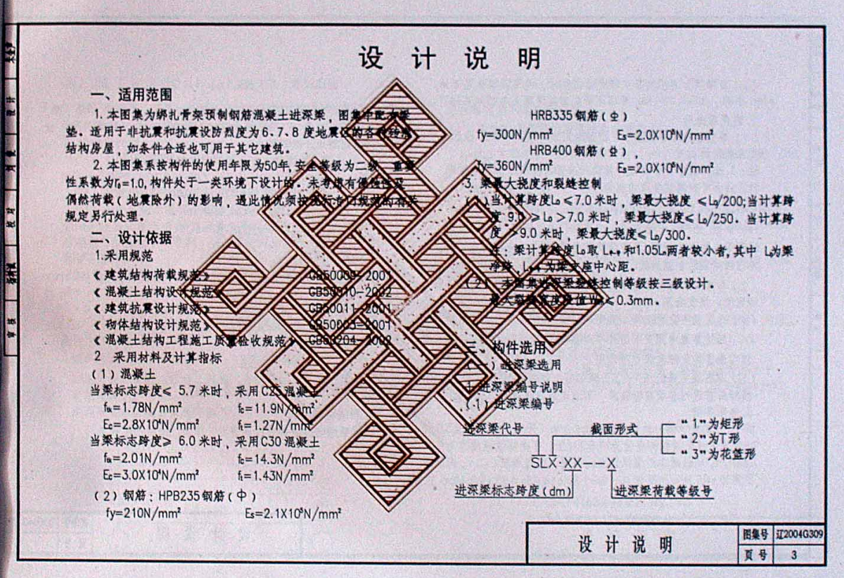 遼2004G309 鋼筋混凝土進(jìn)深梁