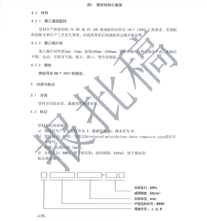 T∕CWEC 10-2019 加筋聚乙烯（PE）復(fù)合管