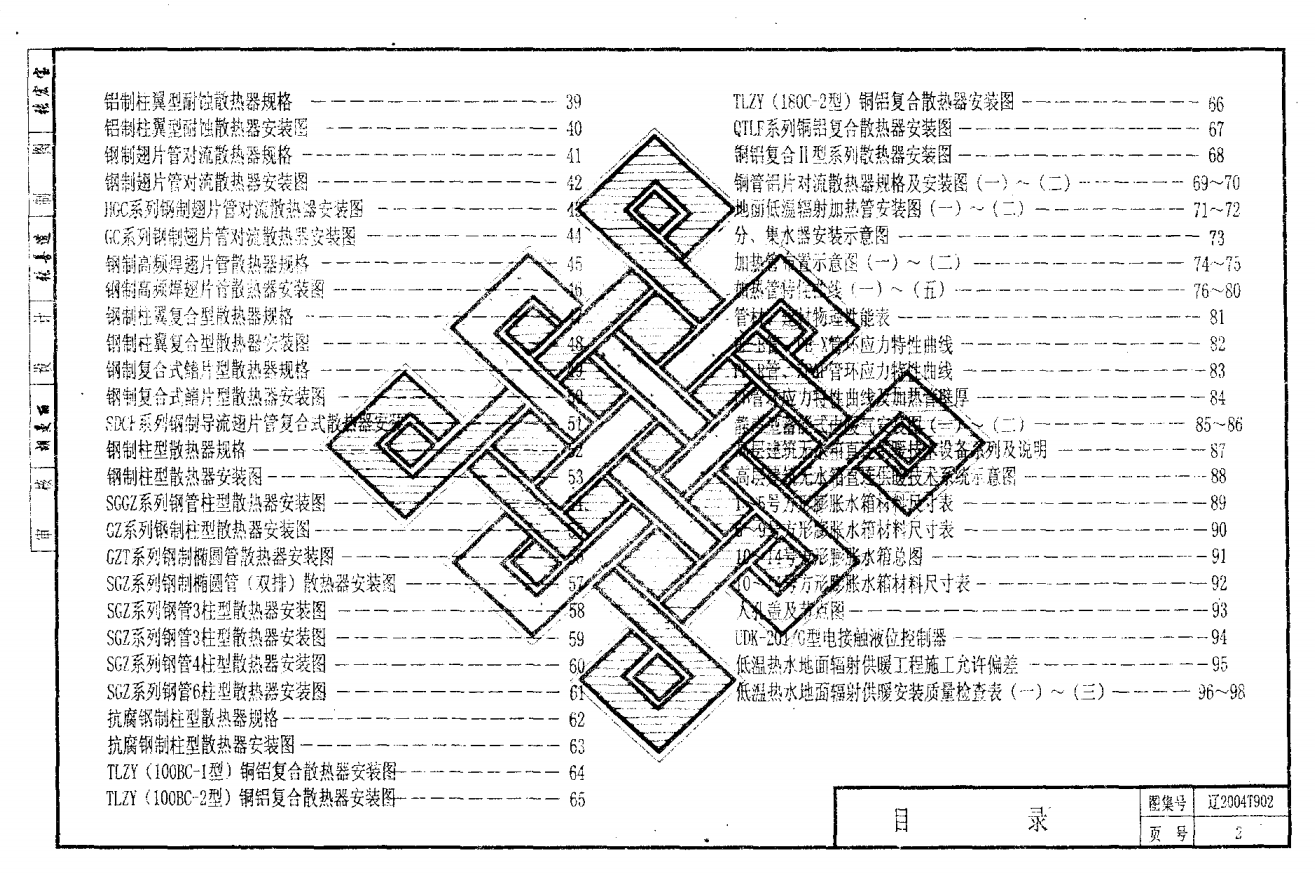 遼2004T902 采暖設備安裝圖