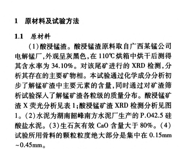 利用錳礦酸浸廢渣制備免燒磚的研究