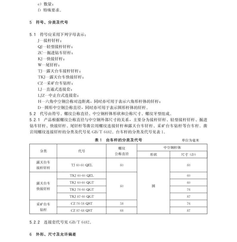 T∕CSCS 046-2023 鑿巖臺(tái)車用釬桿及鉆桿