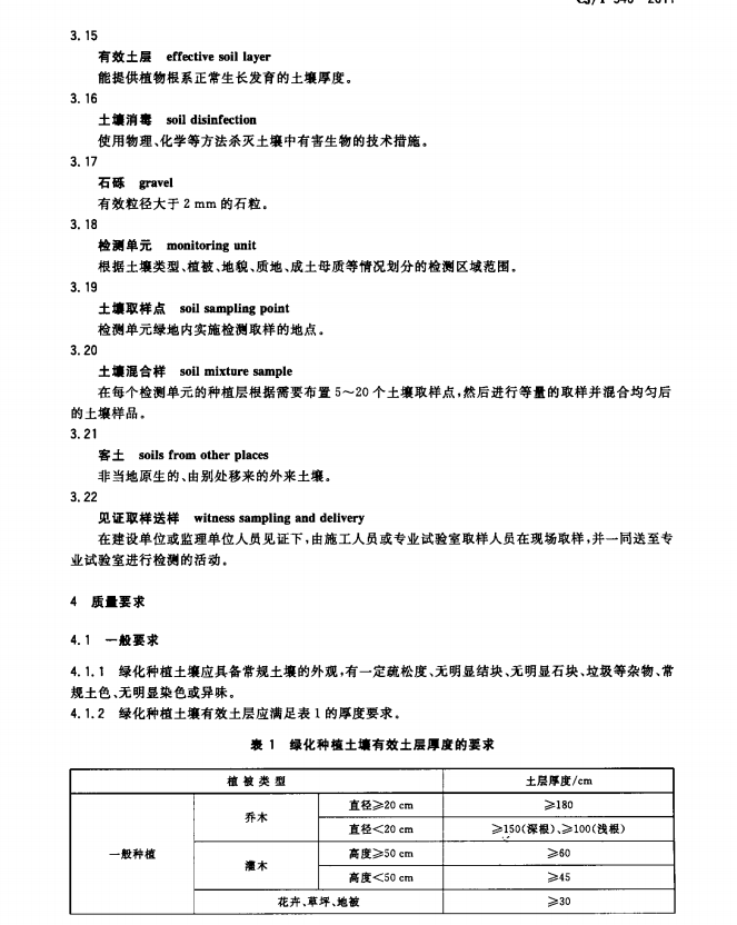 CJT340-2011綠化種植土壤規(guī)范