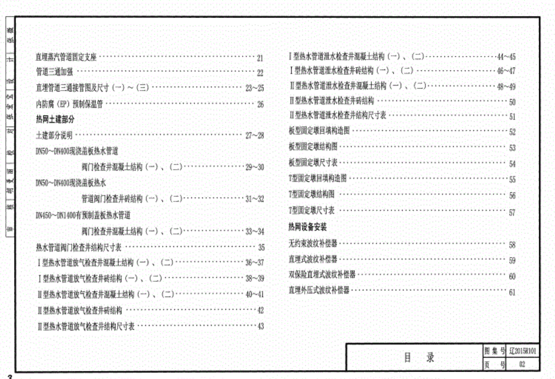 遼2015R101 熱力工程標(biāo)準(zhǔn)圖集