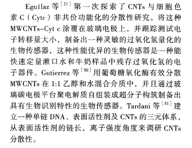 關(guān)于表面活性劑應(yīng)用于碳納米管分散處理的研究現(xiàn)狀