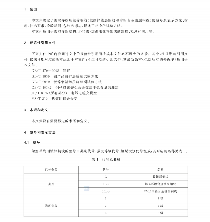 GBT 3428-2024 架空導(dǎo)線(xiàn)用鍍鋅鋼線(xiàn)