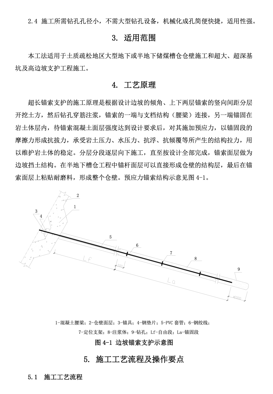 儲煤槽倉倉壁預(yù)應(yīng)力錨索工法