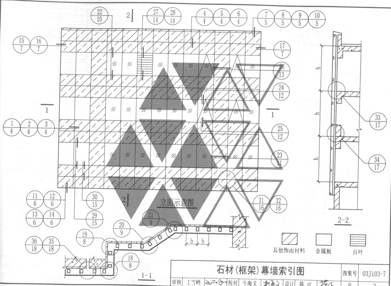 03J103-7 石材框架幕墻