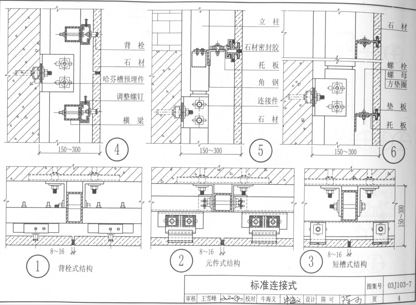 03J103-7 石材框架幕墻