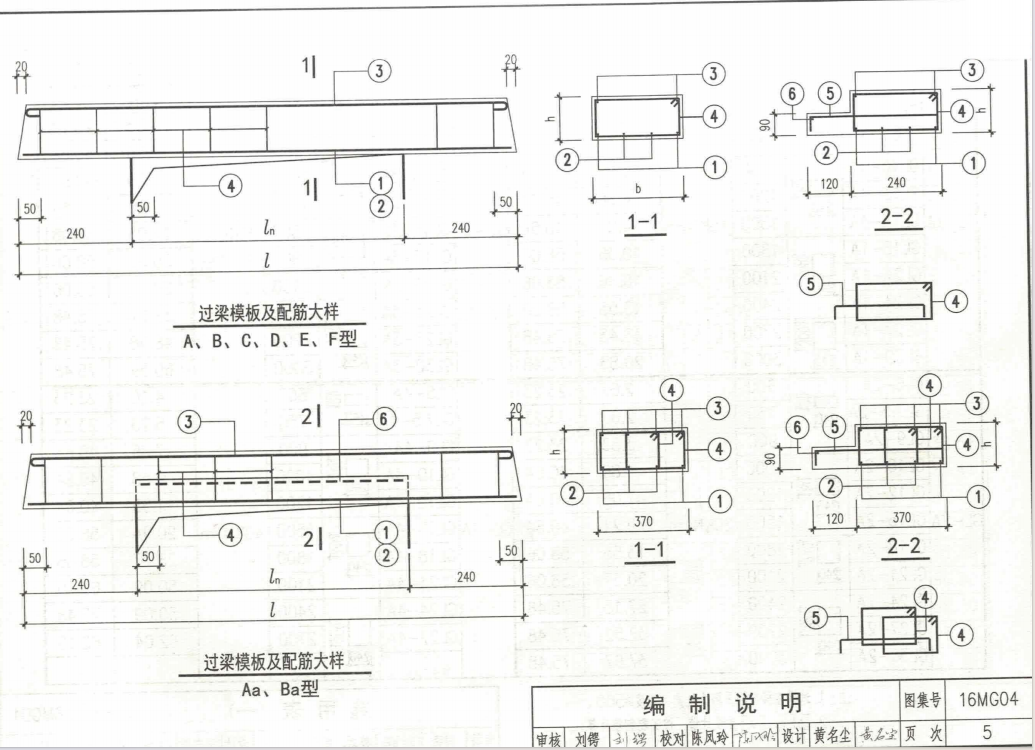 16MG04鋼筋混凝土過(guò)梁圖集內(nèi)蒙古DBJT03-21-2017