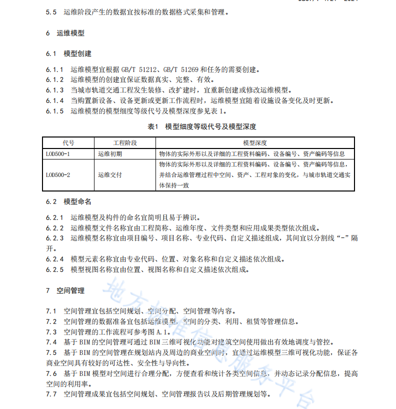 DB37T 4721—2024 城市軌道交通運(yùn)維BIM應(yīng)用指南