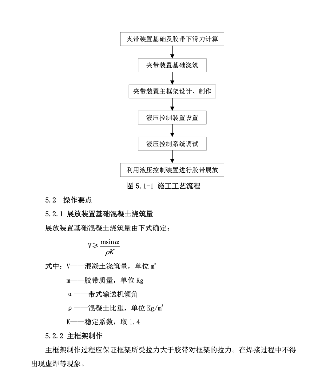 大傾角帶式輸送機(jī)膠帶展放工法