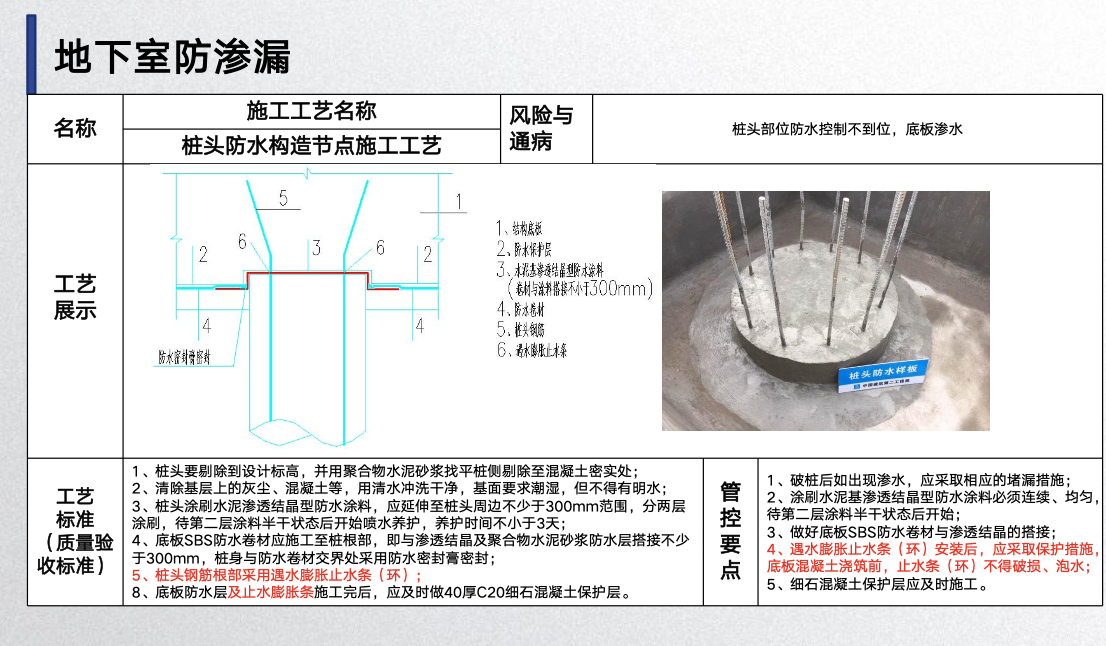 地下室防滲漏工藝工法