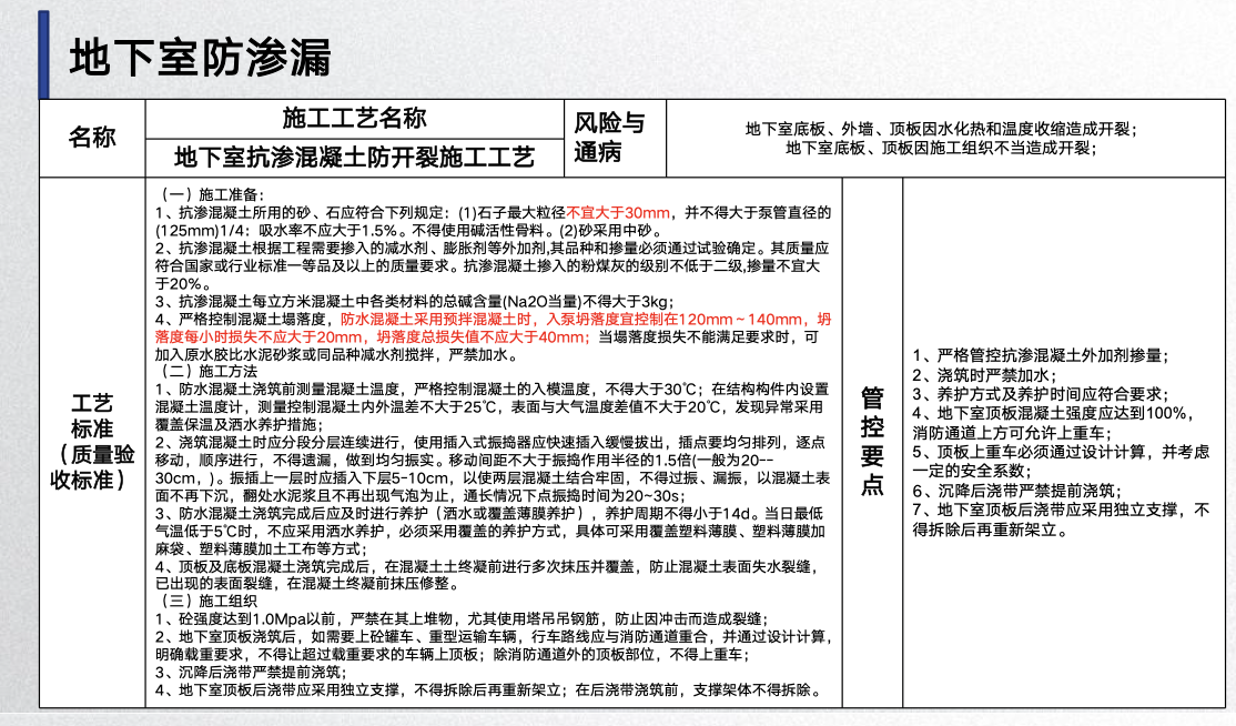 地下室防滲漏工藝工法