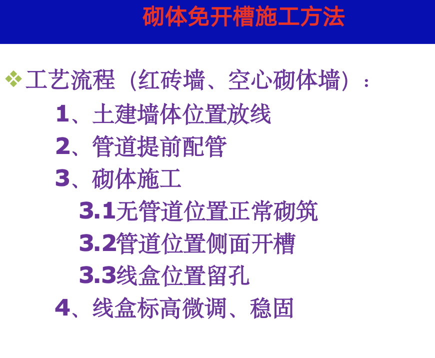 房建工程施工砌體免開槽工法