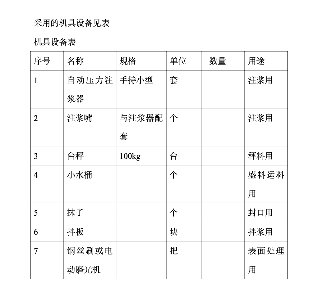 房建项目中墙体裂缝灌浆修补工法