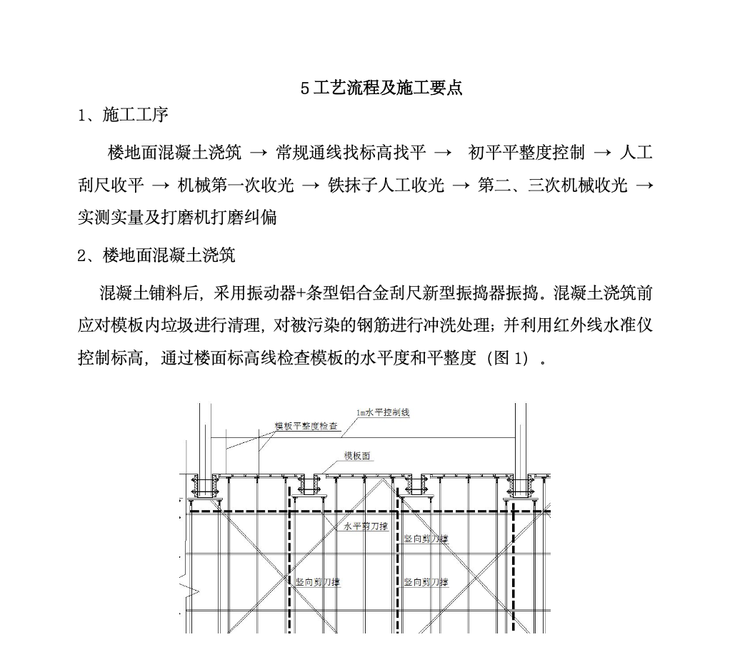 高精度混凝土地坪收面工法