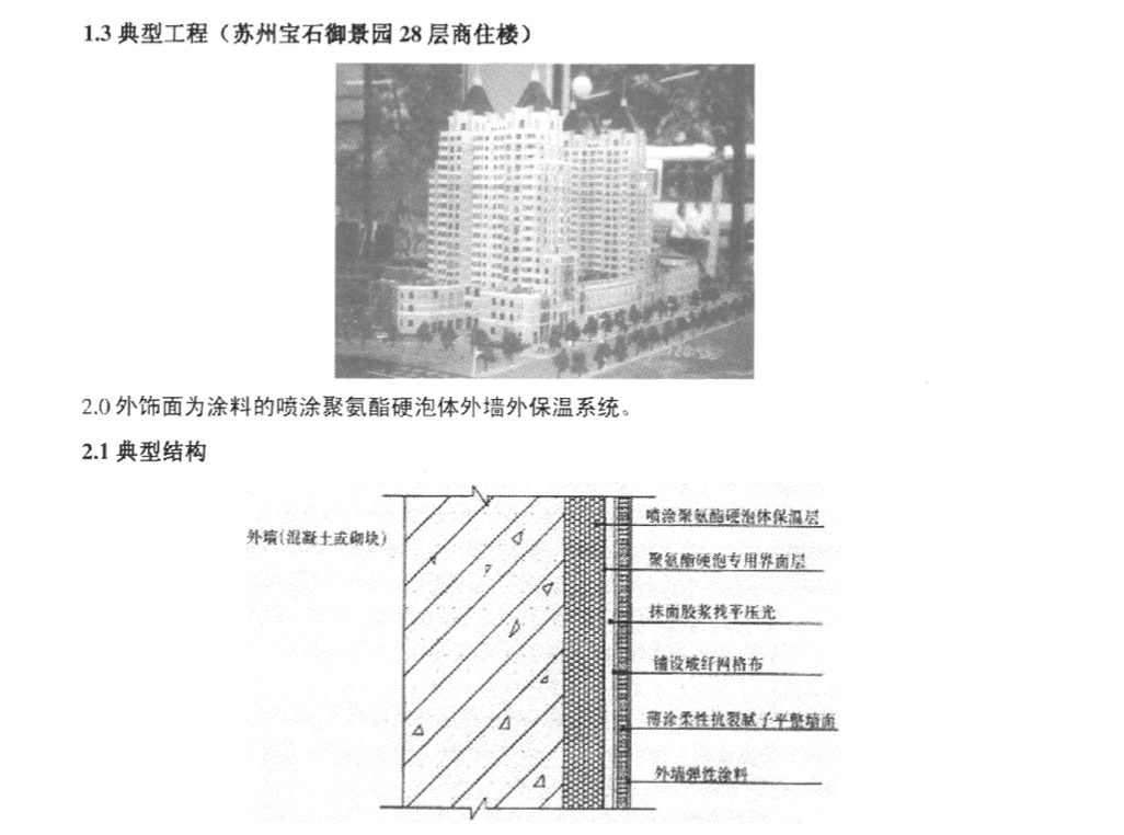 聚氨酯硬泡外墙外保温系统喷涂法工法