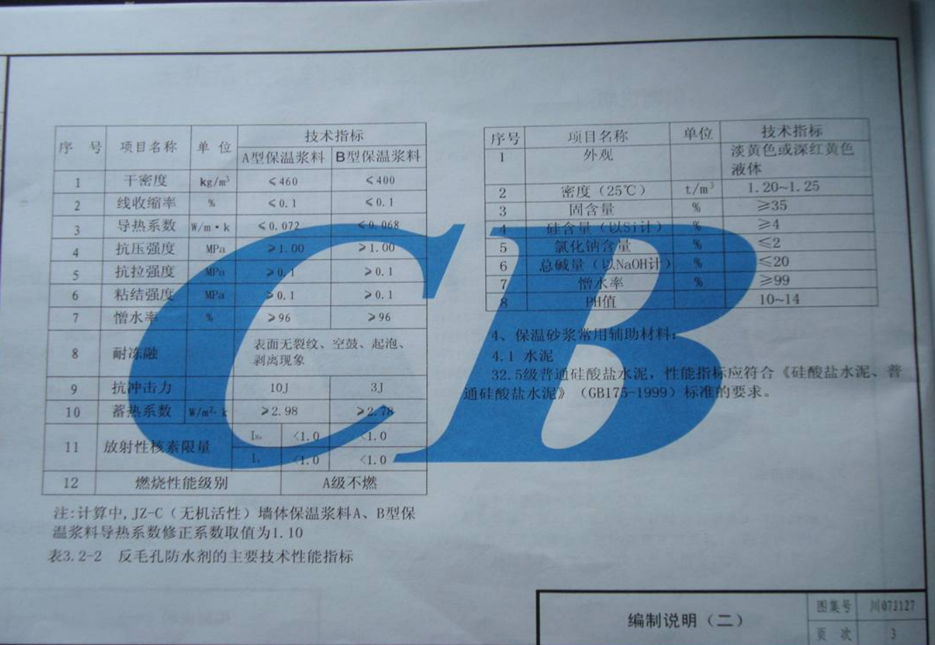 川07J107 无机活性浆料墙体保温构造