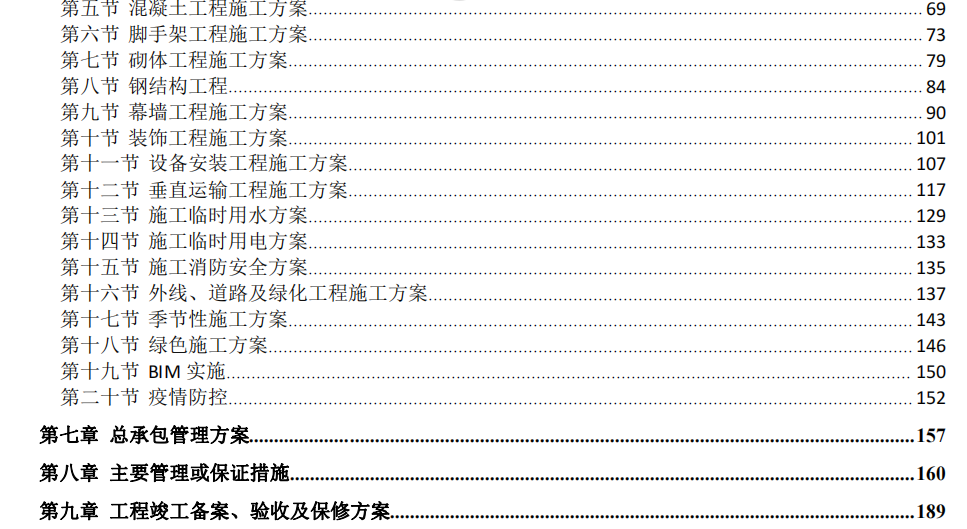 中建宿舍樓工程總承包的施工組織設(shè)計