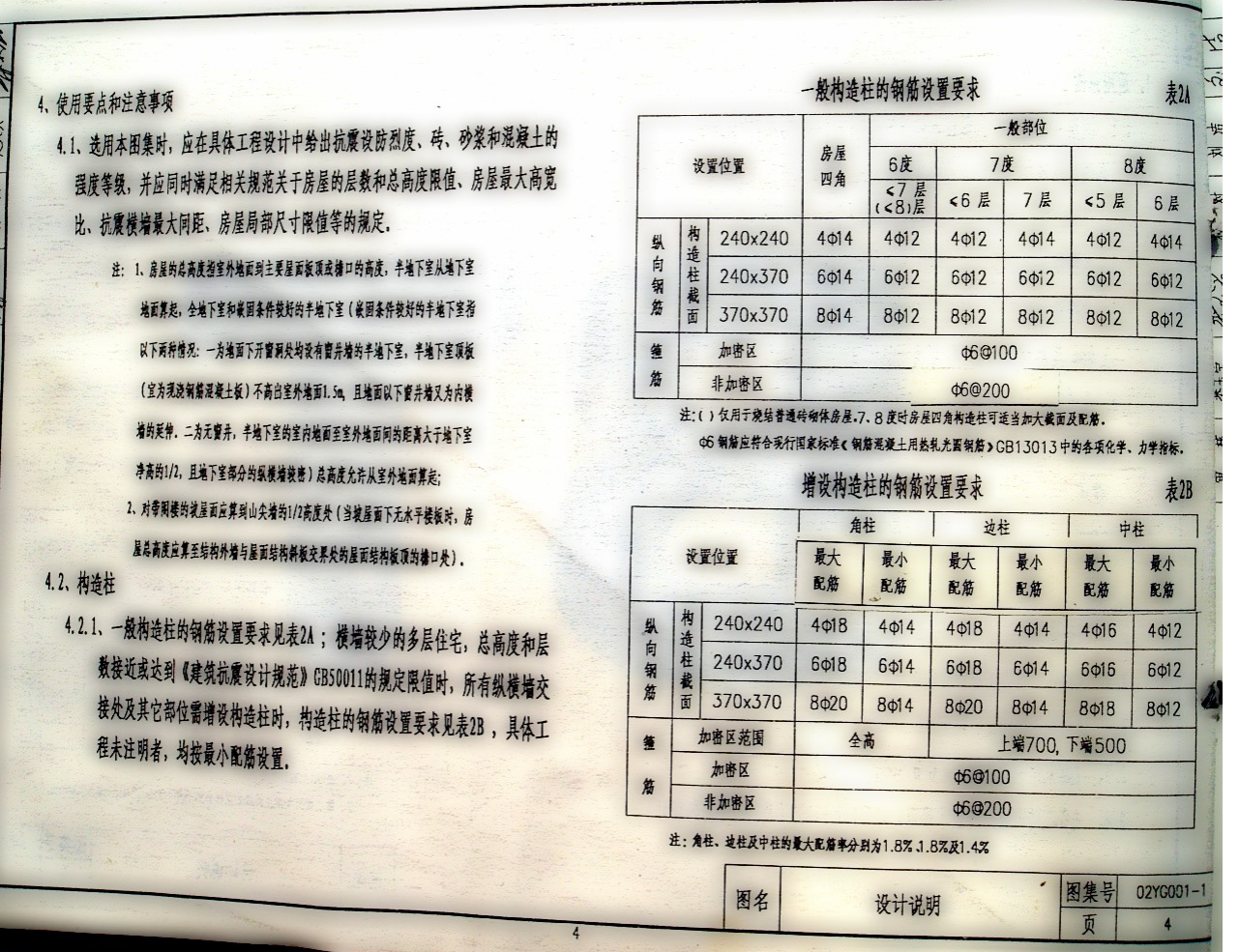 02YG001-1 02系列結構標準設計圖集河南