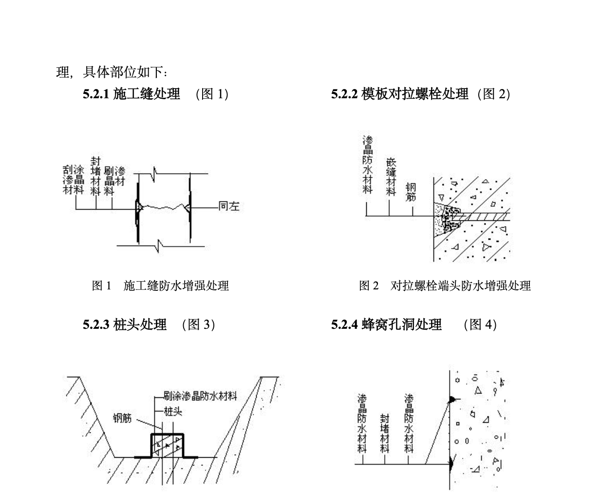 水泥基滲透結(jié)晶型防水材料工法