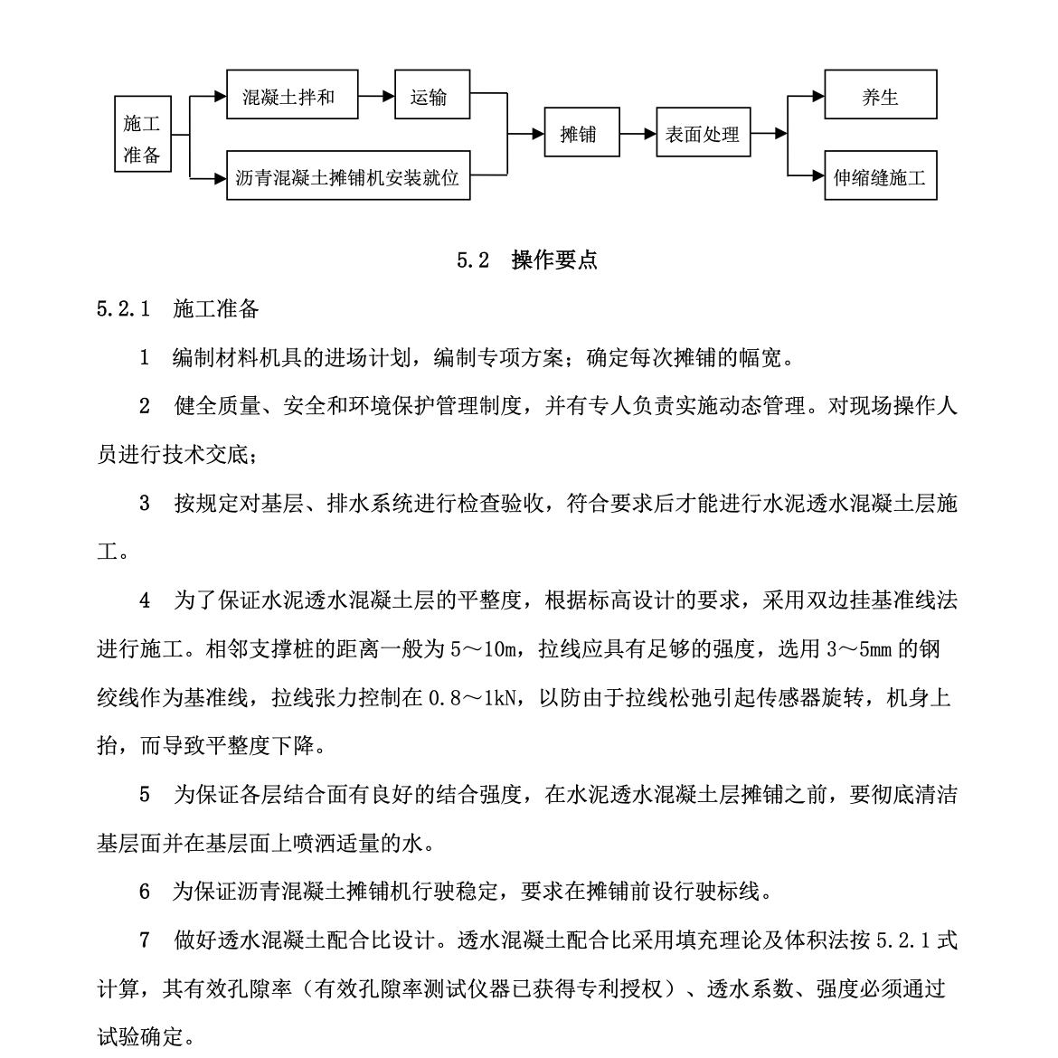 水泥透水混凝土攤鋪法工法