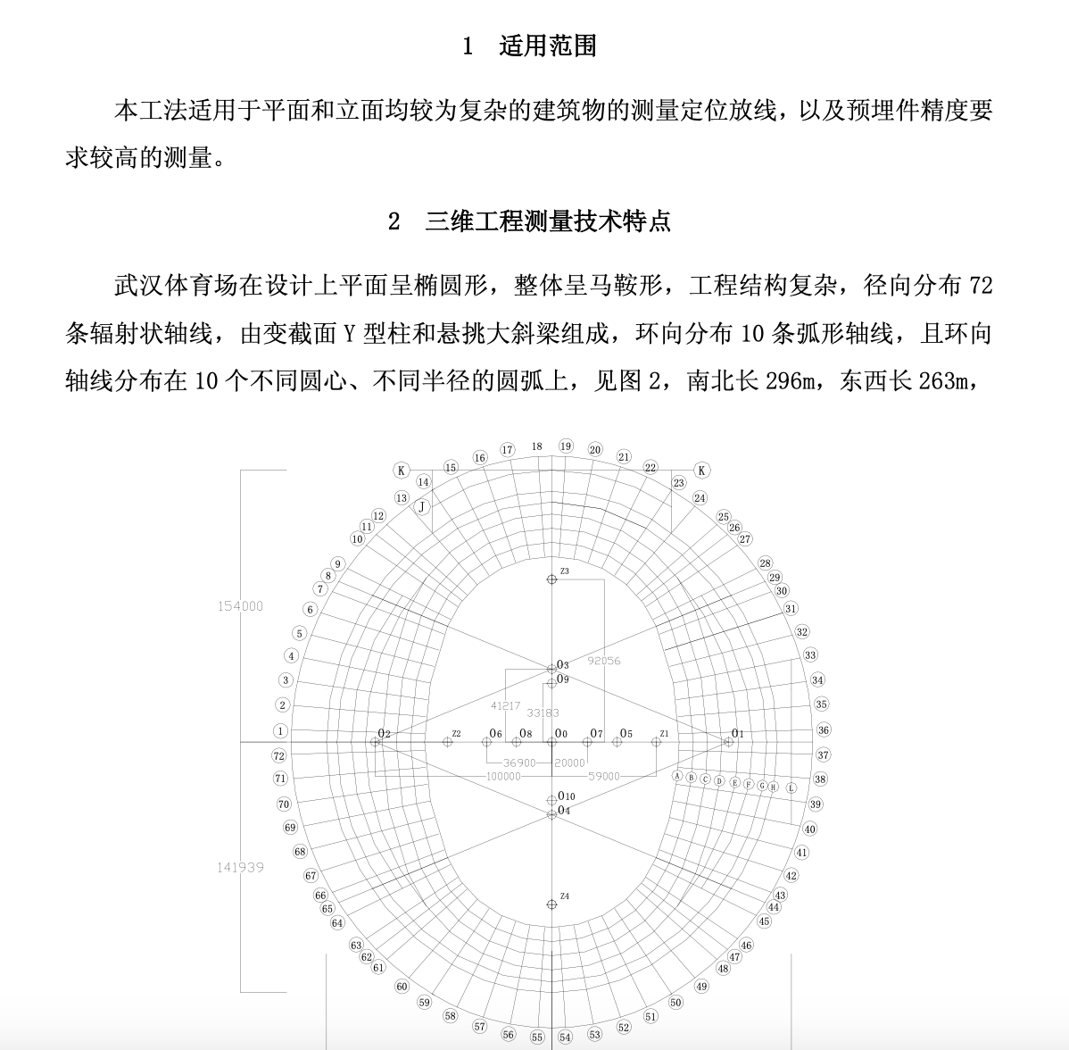 體育場(chǎng)高精度三維空間網(wǎng)絡(luò)測(cè)量定位工法