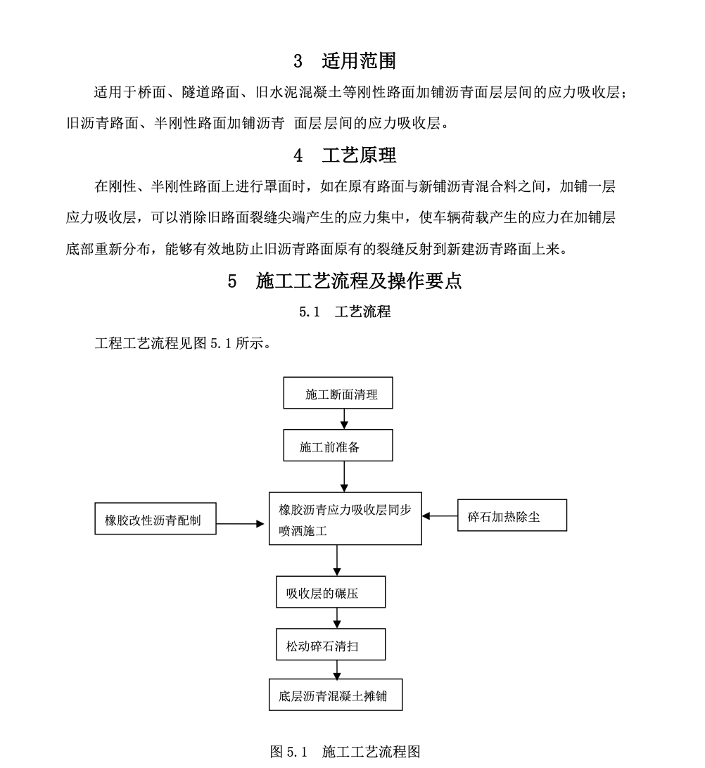 橡膠改性瀝青應(yīng)力吸收層工法