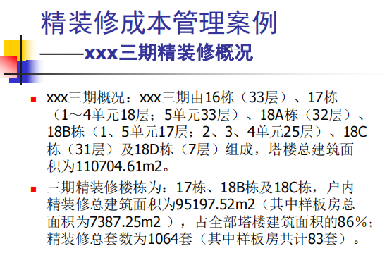 房地產精裝修成本管理與產品化裝飾