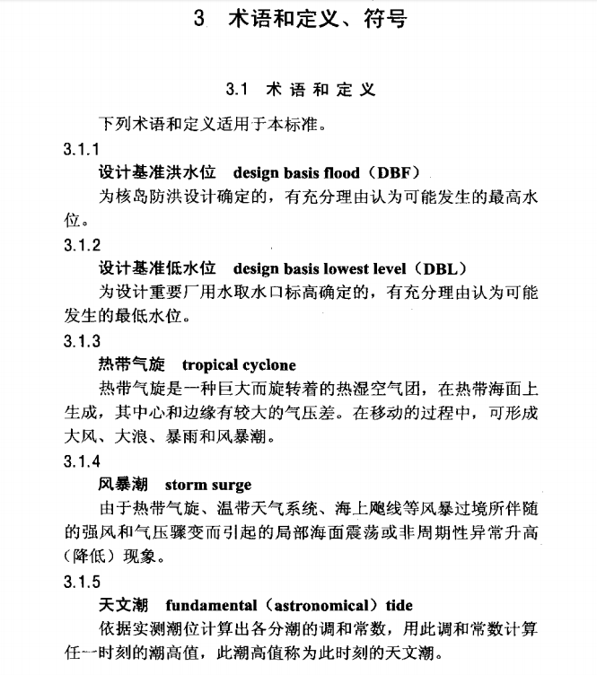 NBT 25002-2011 核電廠海工構(gòu)筑物設計規(guī)范