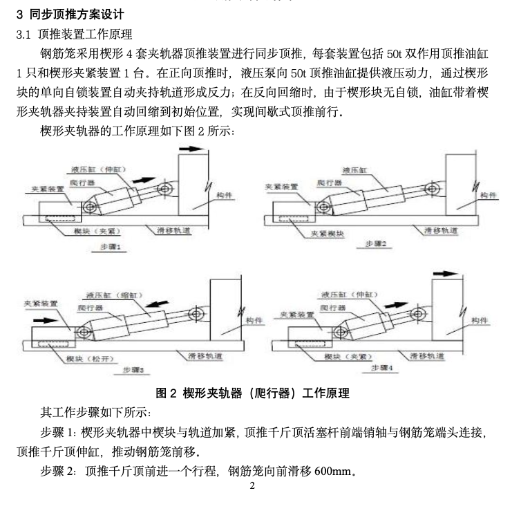 港珠澳大橋鋼筋籠液壓同步頂推技術(shù)