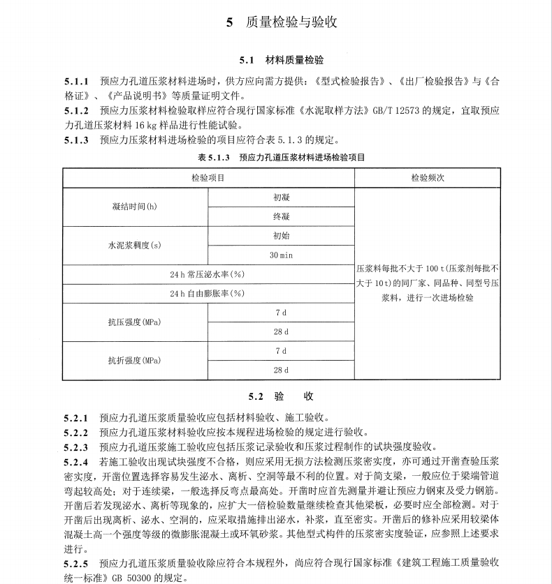 JCT 60019-2023 預(yù)應(yīng)力孔道壓漿材料應(yīng)用技術(shù)規(guī)程