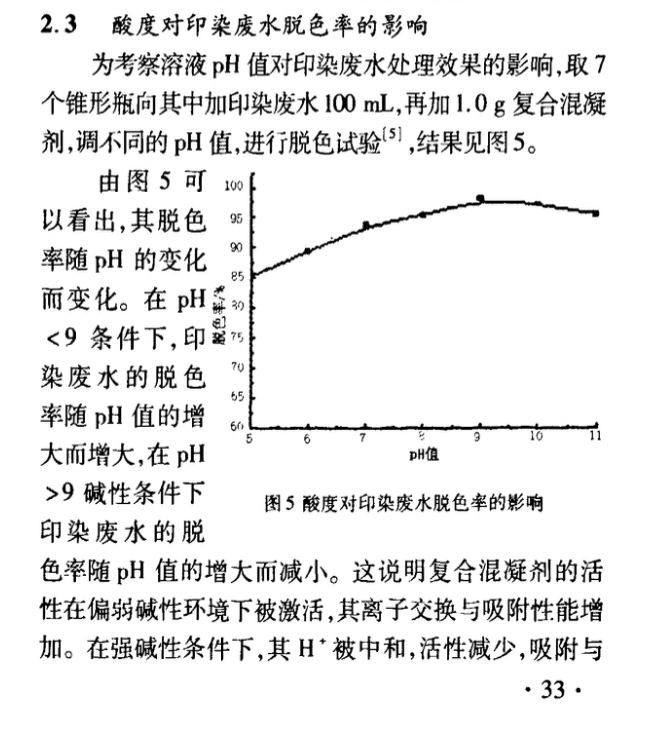 關(guān)于陽(yáng)離子型改性粉煤灰吸附處理印染廢水