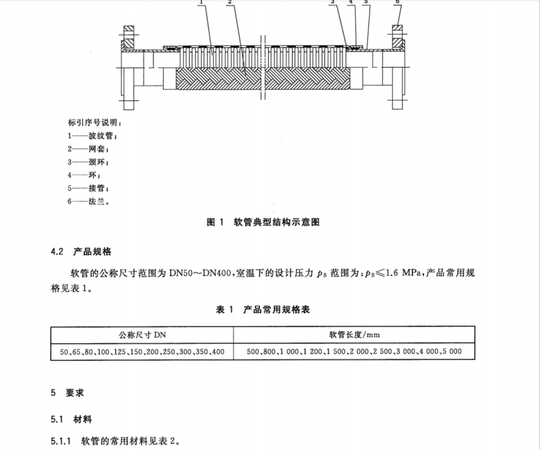 GBT 41486-2022 生活飲用水管道用波紋金屬軟管