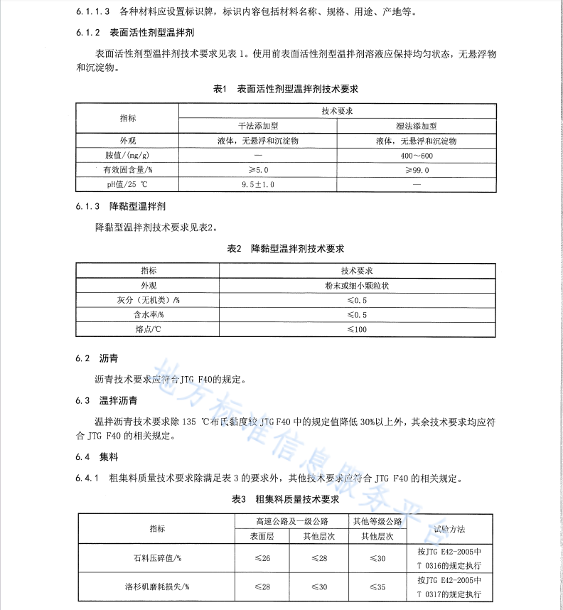 DB65 T4801-2024 温拌沥青混合料设计与施工技术规范