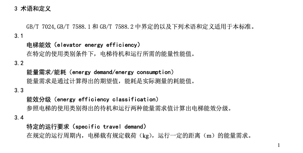 TCEA8015-2022电梯能效评估