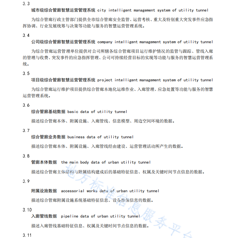 DB11 T 2210-2024 城市综合管廊数据规范