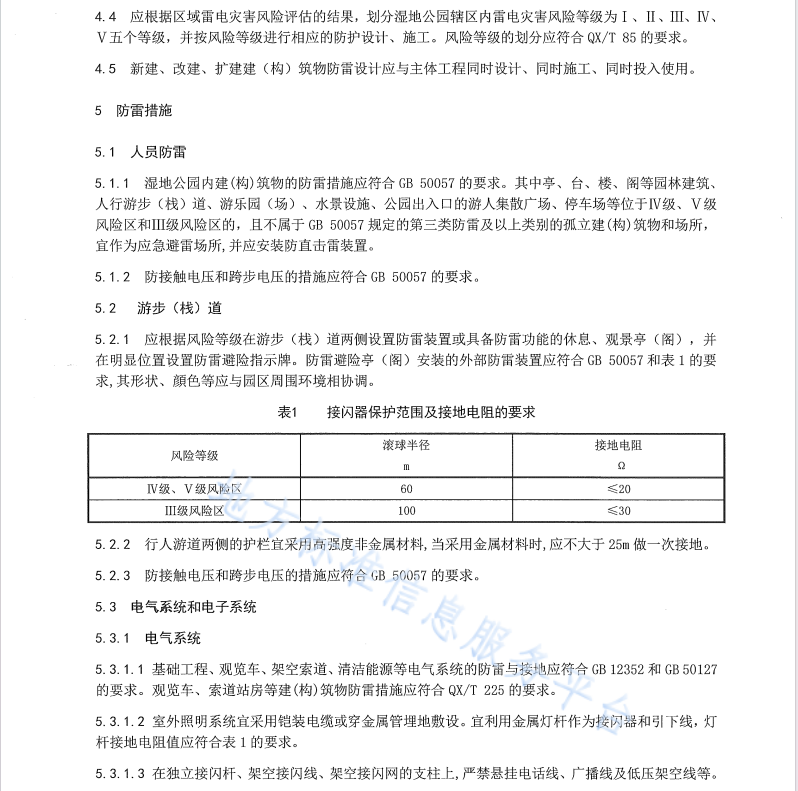 DB64 1695 2020 湿地公园雷电防护技术规范