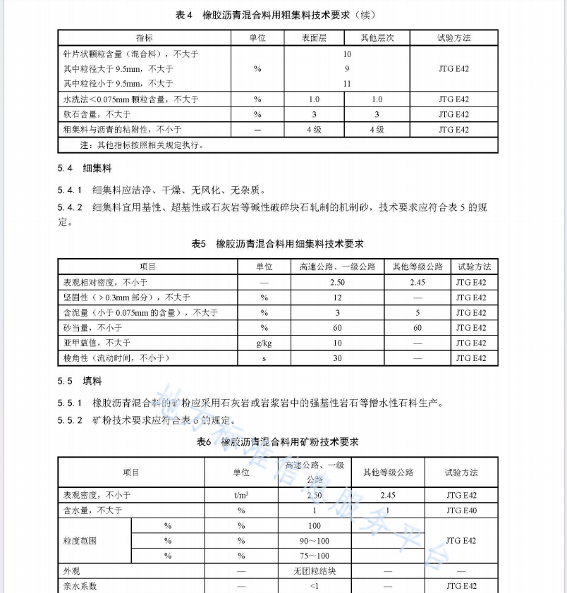 DB62T 4129-2020 橡膠瀝青及混合料設(shè)計(jì)施工技術(shù)規(guī)程