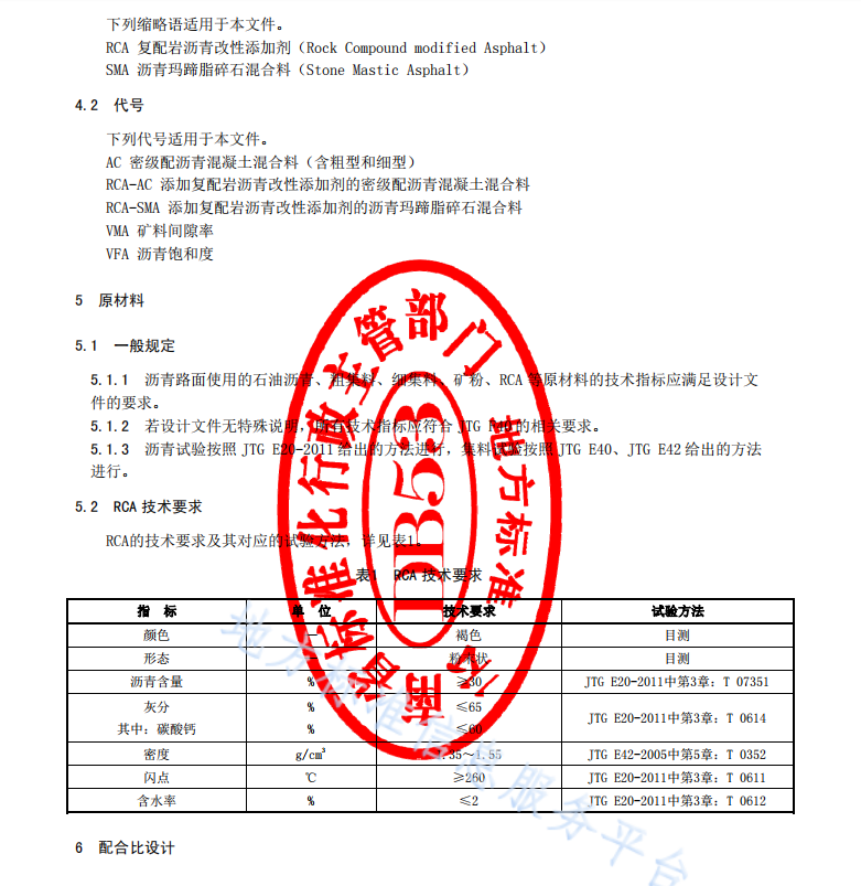 DB53_T 980-2020 復配巖改性瀝青路面施工技術規(guī)范