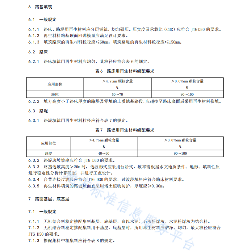 DB61T1175-2018 建筑垃圾再生材料公路应用设计规范