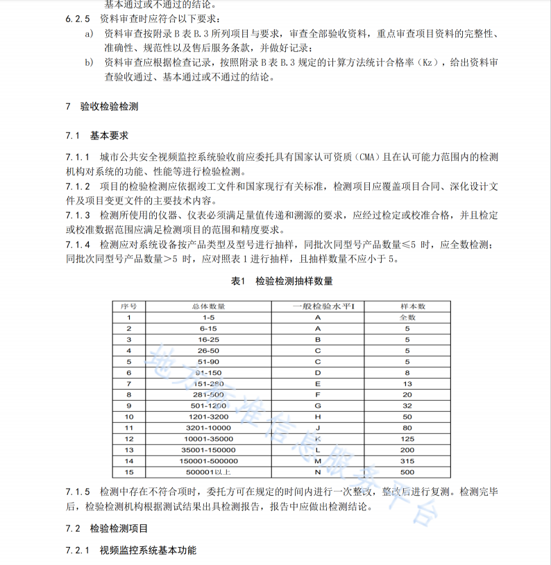 DB53T 1194.3-2023城市公共安全视频监控系统建设规范 第3部分 验收