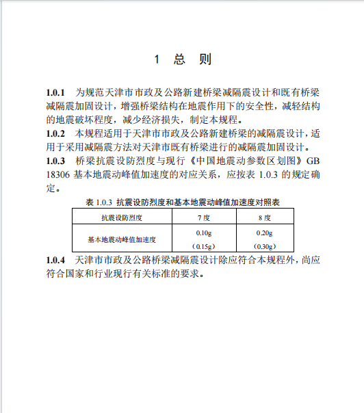 DBT29-233-2024 天津市市政公路桥梁减隔震设计规程