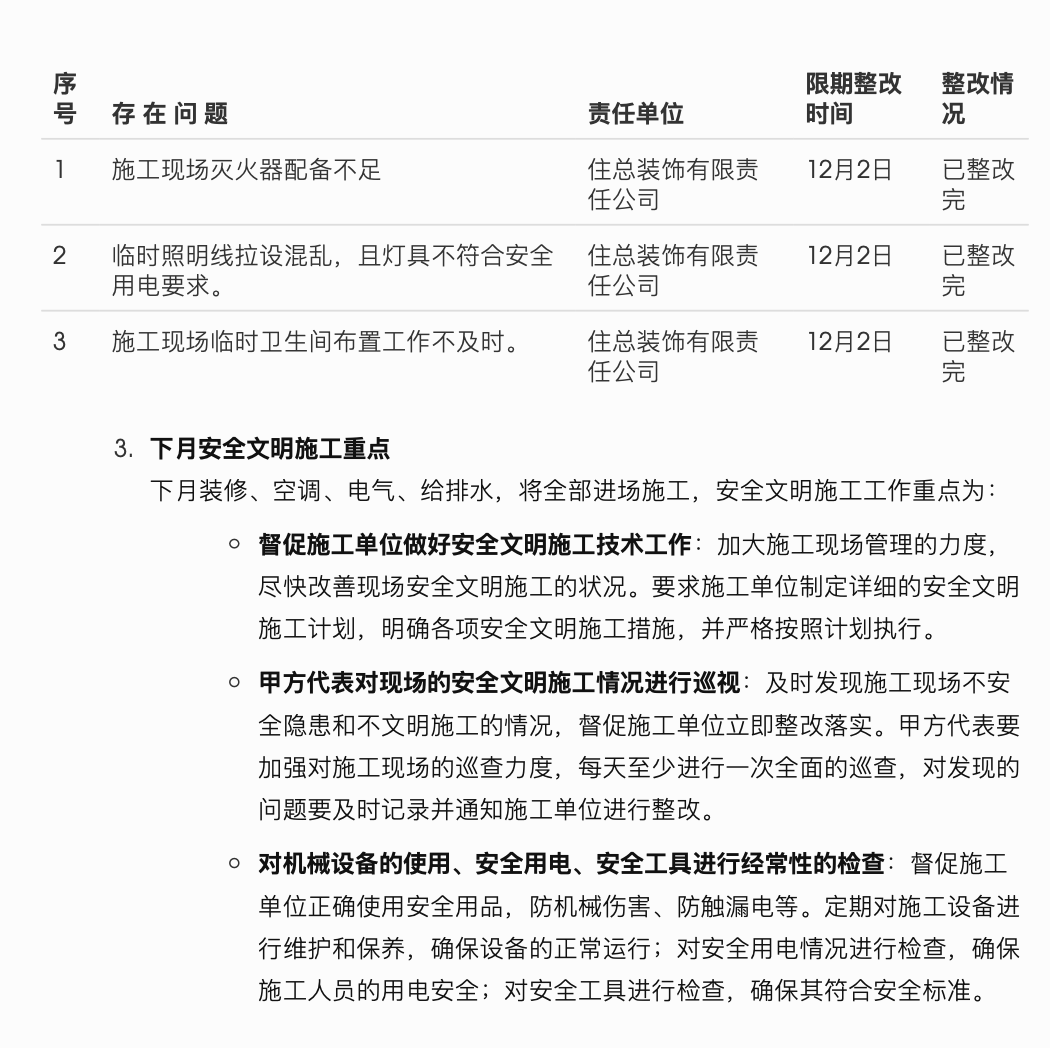 北京市政府外联办接待处8、9号楼装饰工程监理月报