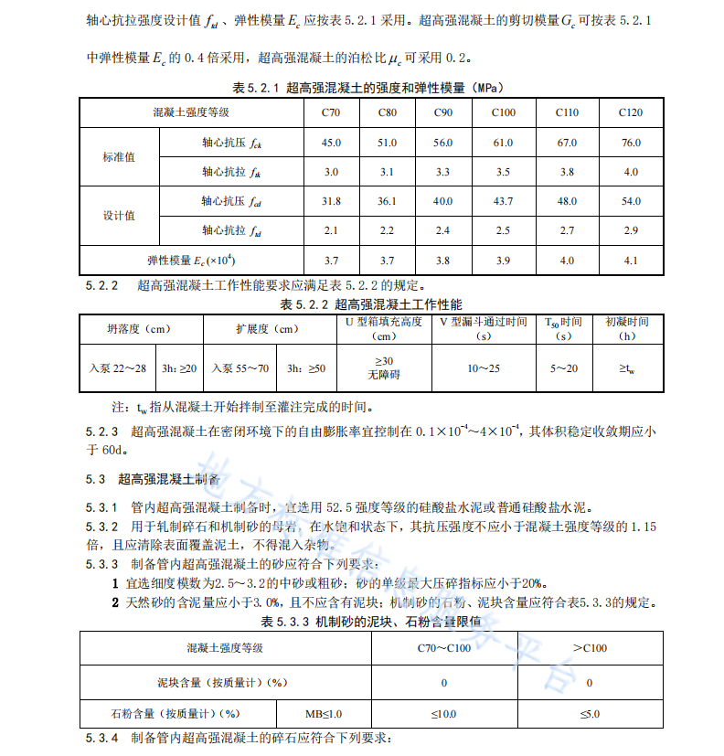 DB51T2598-2019 公路桥梁超高强钢管混凝土技术规程